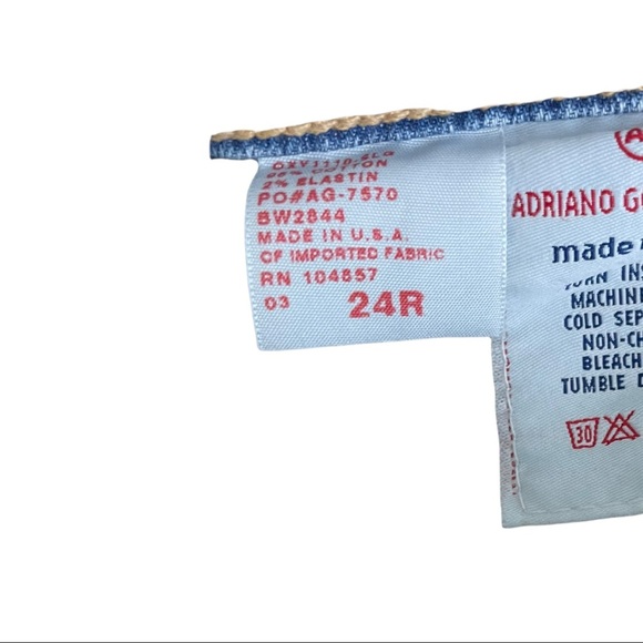 AG Adriano Goldschmied the stilt light wash jeans size 24R. - Picture 6 of 6